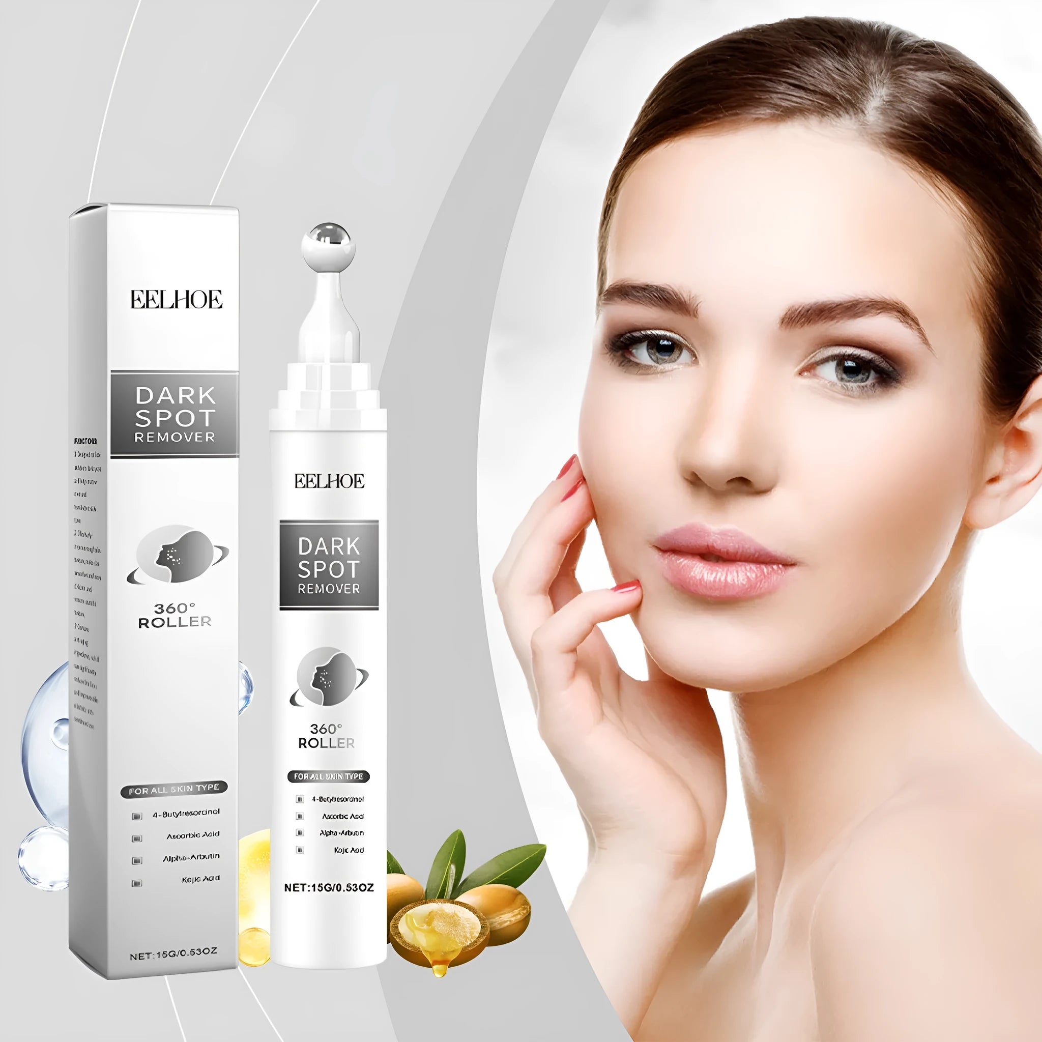 15g facial essence cream container for gentle moisturising and brightening with jojoba oil