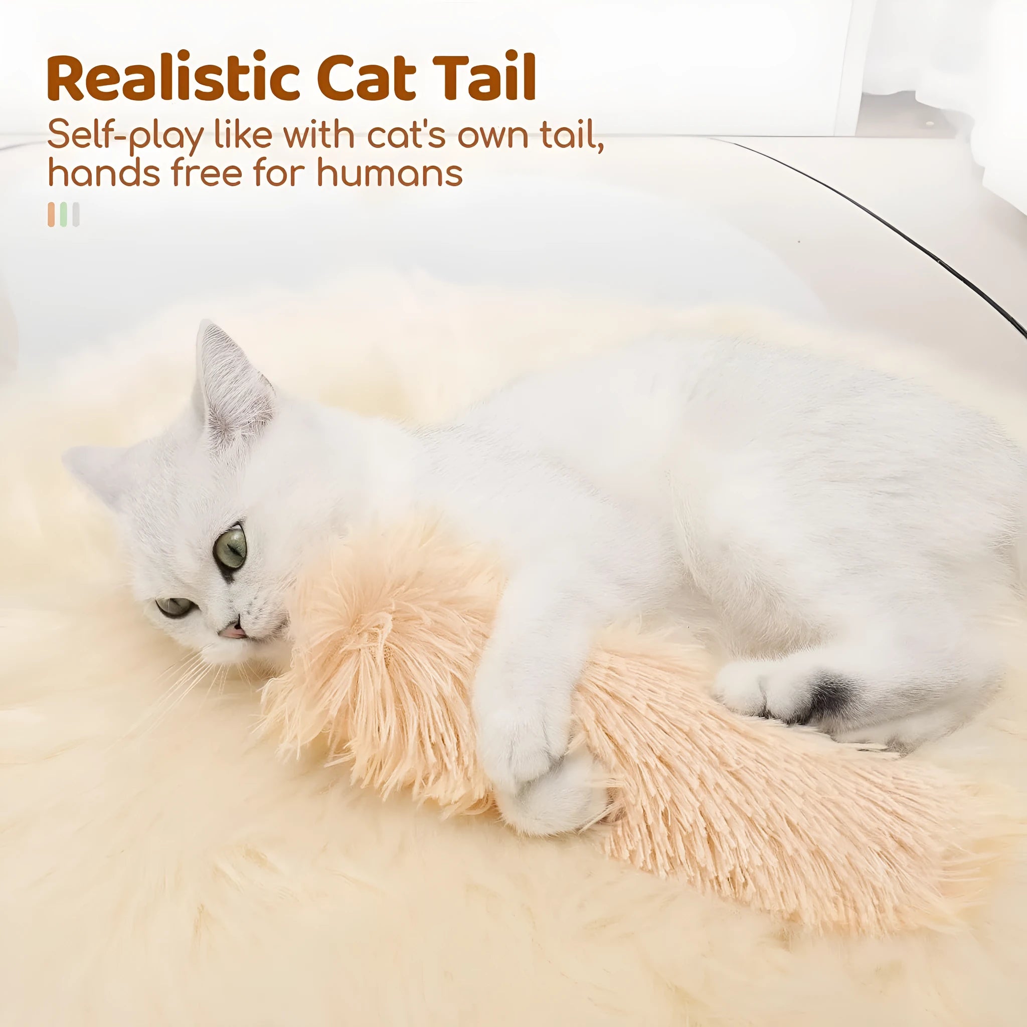 Soft plush cat toy pillow in four colours measuring 27cm by 10cm