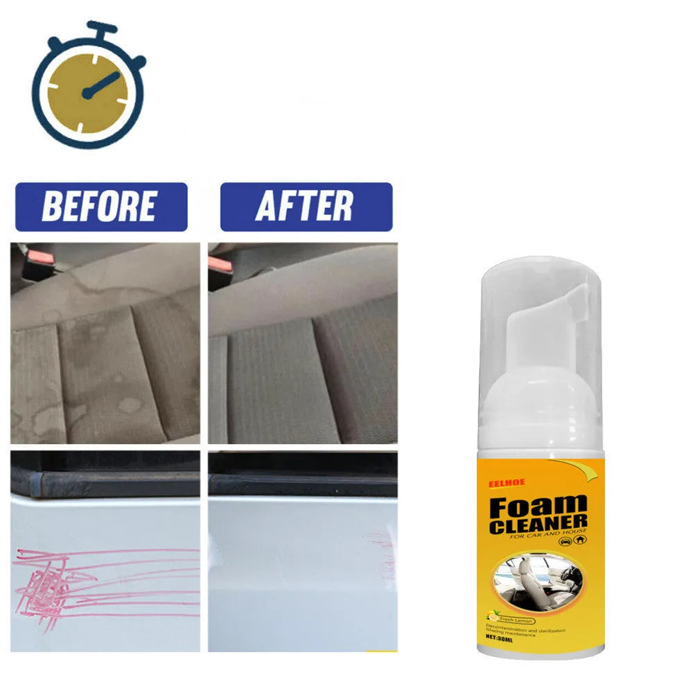 30ml multi-purpose foam cleaner bottle for car interior seats and ceilings