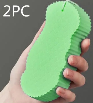 3D fish scale pattern bath sponge ball in super-soft sponge material for gentle body exfoliation