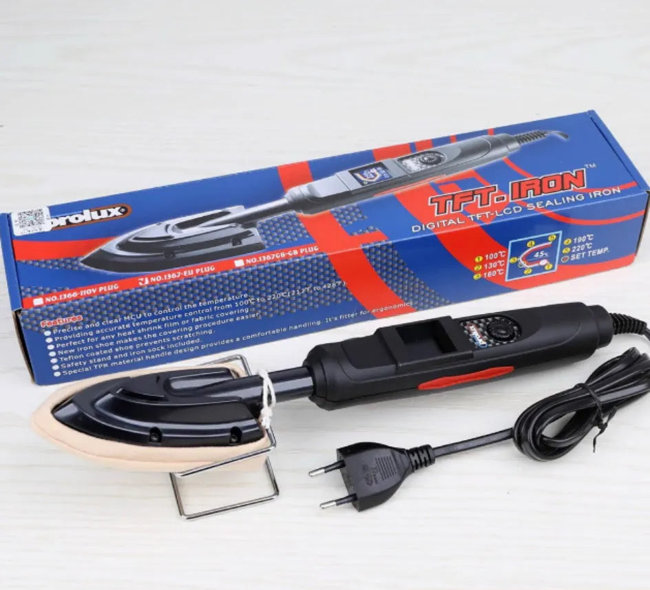 Electronic temperature control hot iron for skin models with adjustable settings