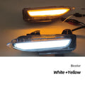 Infiniti Q50 Q70 front bumper LED turn signal and daytime running fog lamp unit with ABS housing.