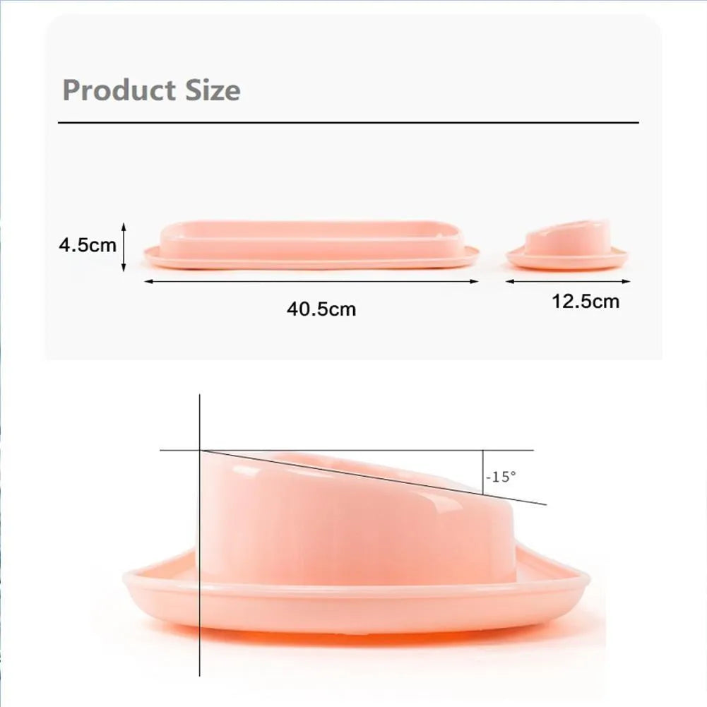 Green leakproof pet bowls with non-slip rubber bases, set of two for dog and cat feeding