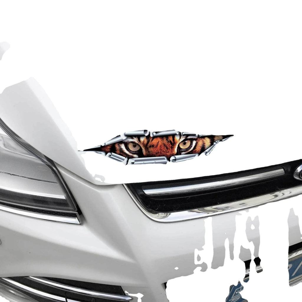 Tiger Eye or Eagle Eye pattern 3D car sticker for door and bumper decoration