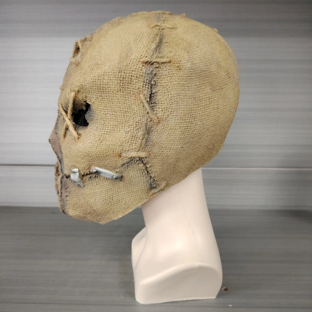 Latex Halloween mask designed as a scar skull horror head cover