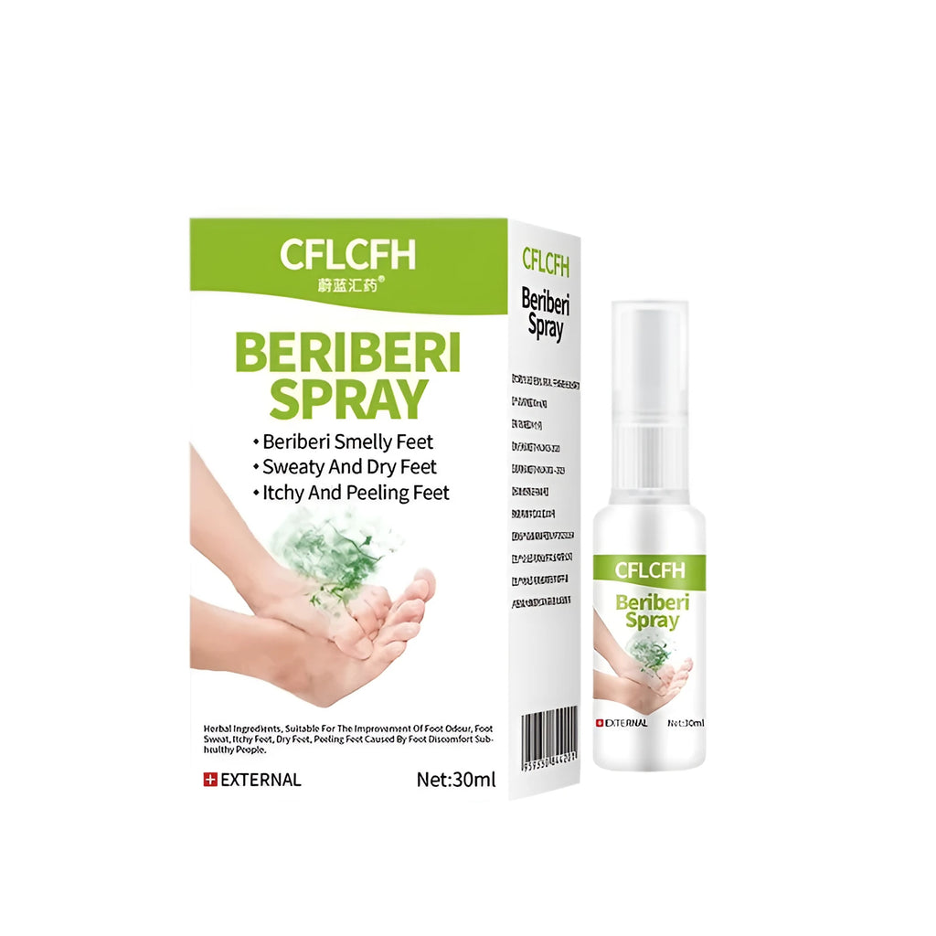 30ml foot odour spray bottle for freshening feet and shoes