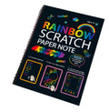 Children's large format scratch art paper set with scraper tool for DIY creative painting