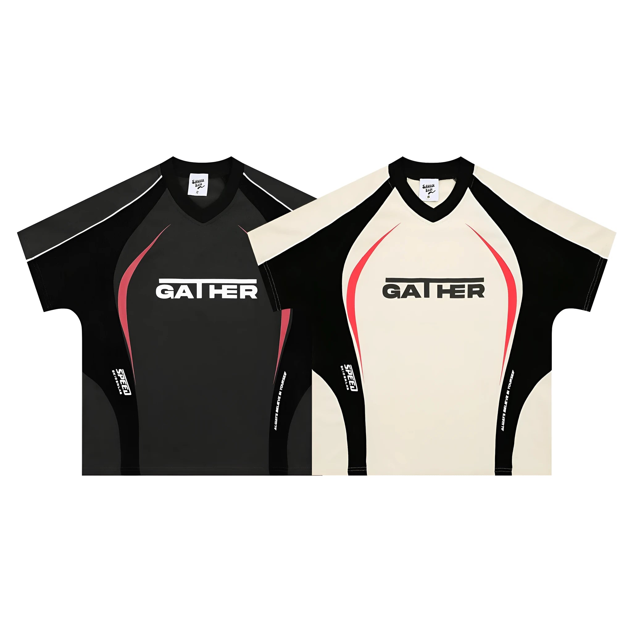 Men's loose t-shirt with colour matching letters printed design in black and apricot colour options