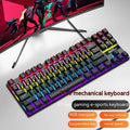 K87 mechanical wired keyboard in selected colour with Kailh Green or Red switches and metal base