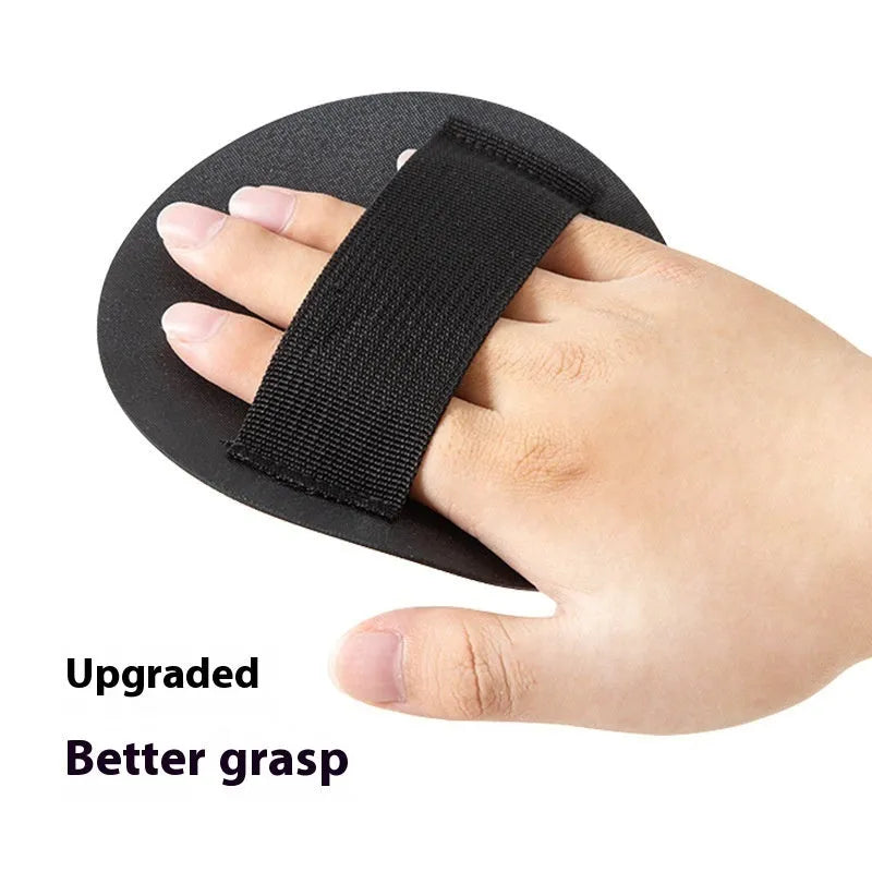 Rubber finger-style bath towel gripper for women in round cake design.