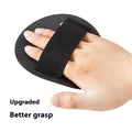 Rubber finger-style bath towel gripper for women in round cake design.