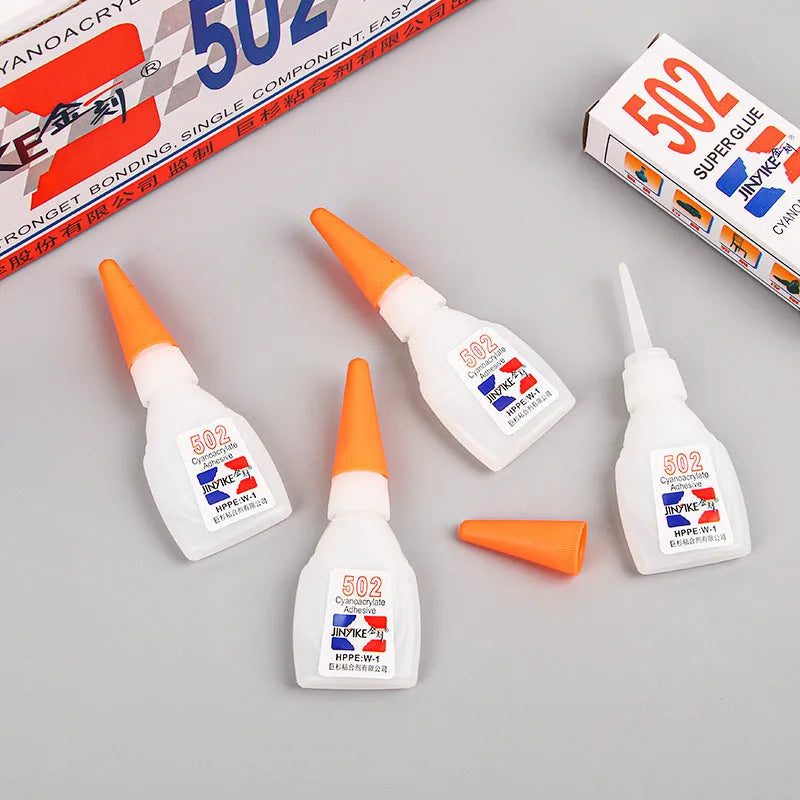 Instant strong adhesive tube for shoe repair showing 3g and 8g size options