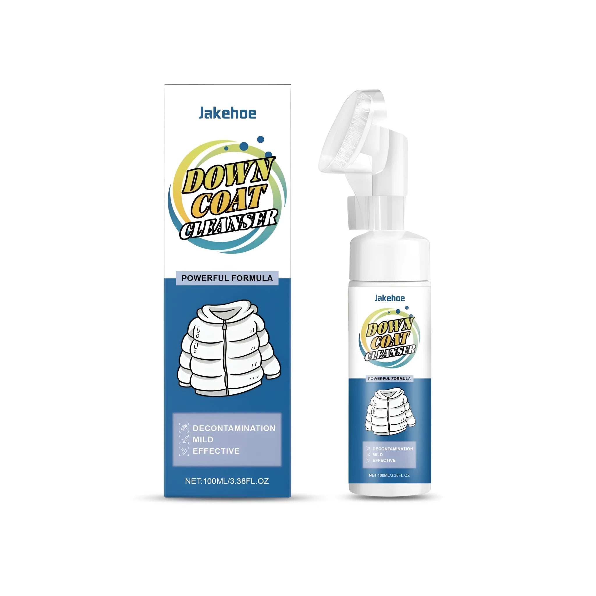 100ml bottle of down coat cleanser liquid for washing down jackets and feather duvets