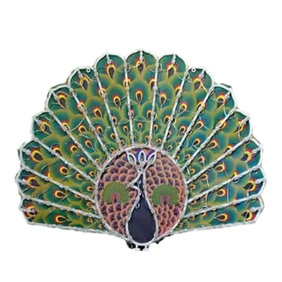 Outdoor Christmas decorative string lights with peacock, flower, love heart and star shapes IP44 rated