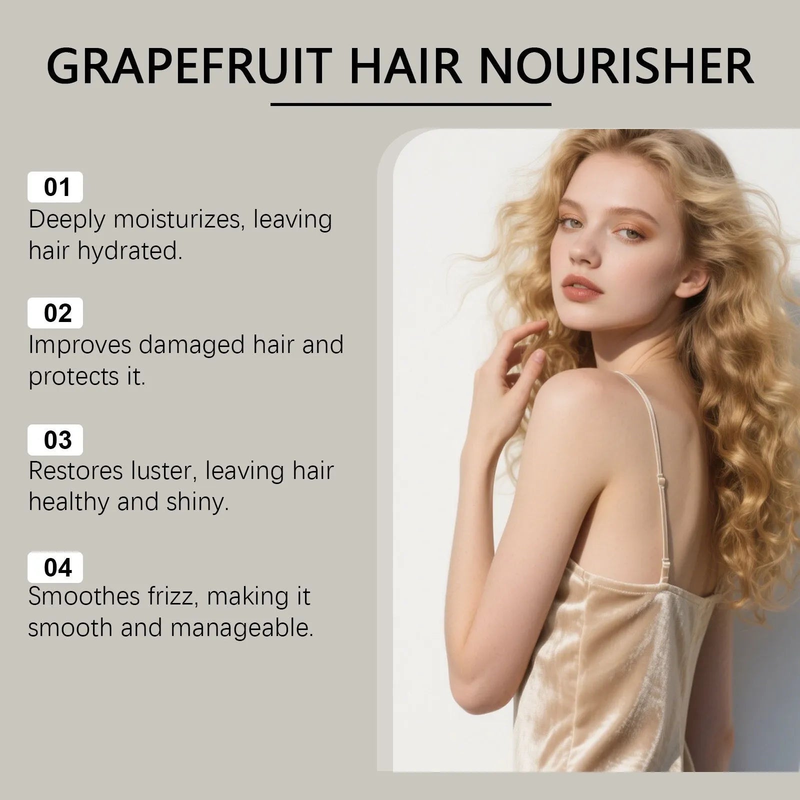 120ml bottle of grapefruit hair conditioner with botanical oils and vitamin E