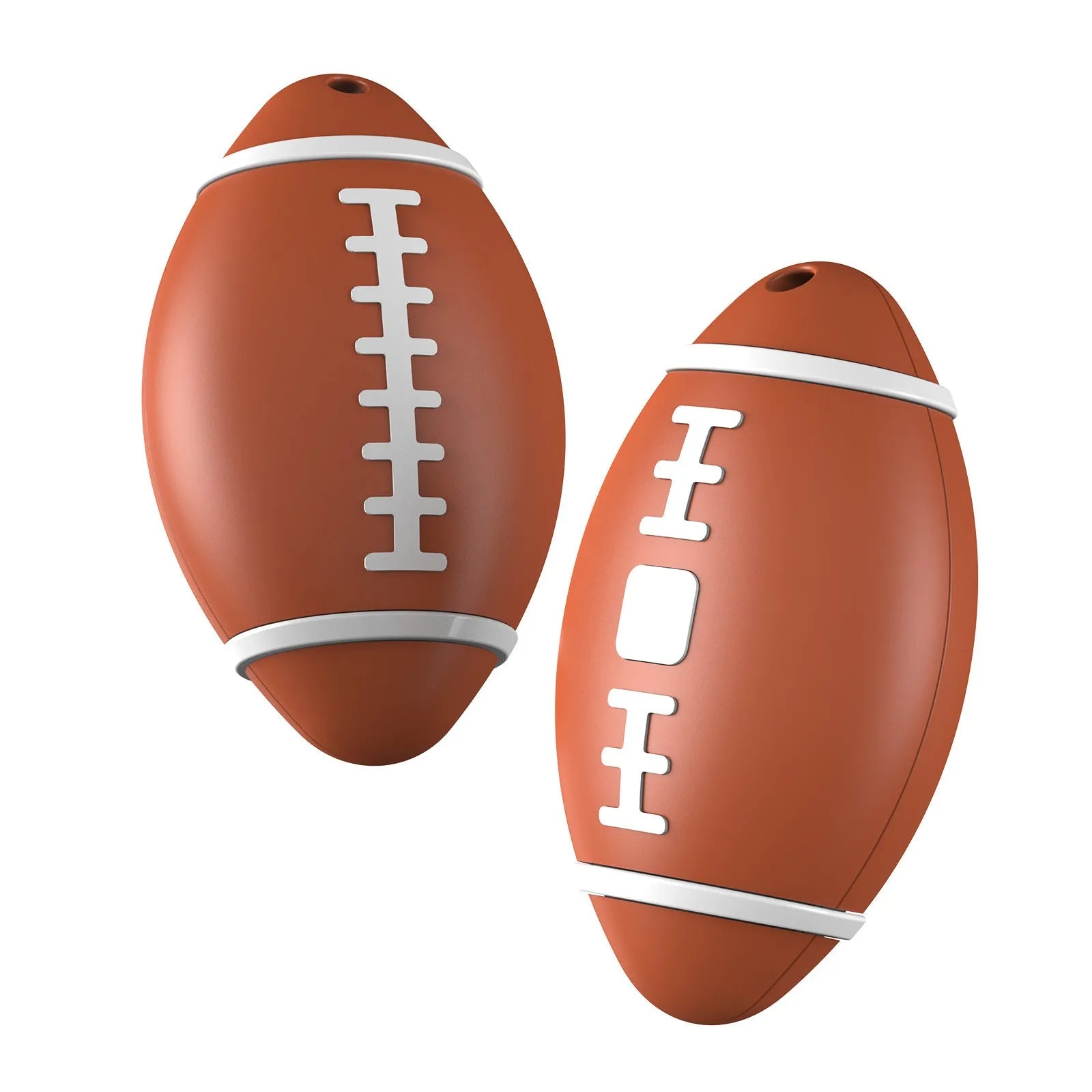 F06 Rugby model anti-loss alarm locator device in black, brown, or green, measuring 31.8mm by 8mm.