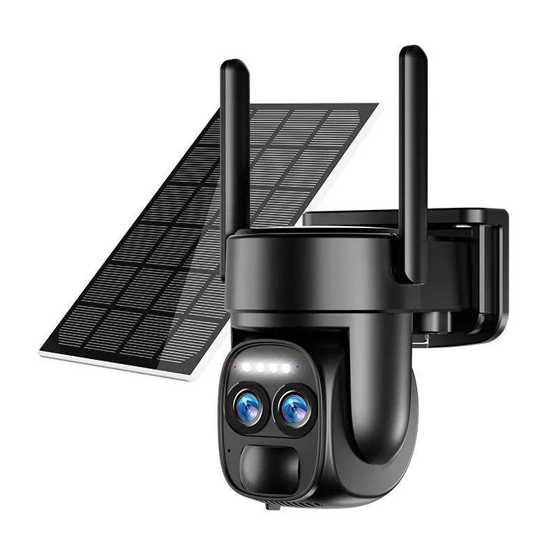 Solar-powered home security camera with 8x zoom and 4G/Wifi connectivity options