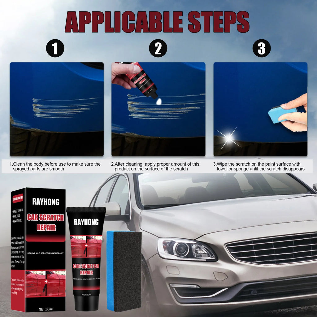 60ml car scratch repair wax container for automotive paint surface polishing and maintenance