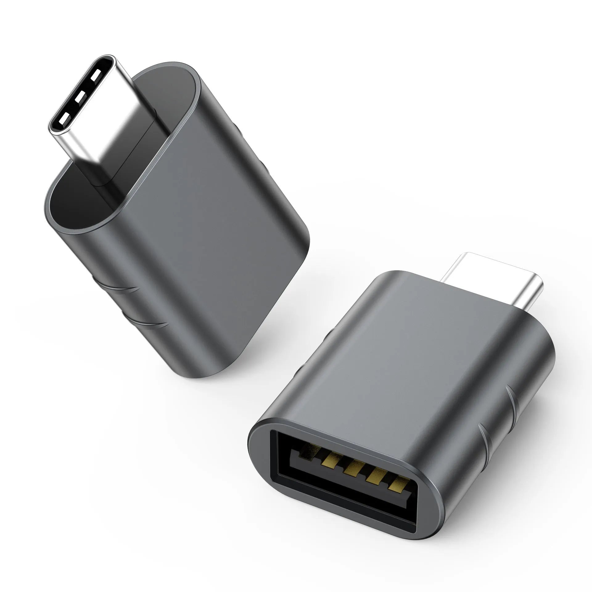 USB 4.0 to USB-C adapter with zinc alloy shell in multiple colour options for data transfer and charging