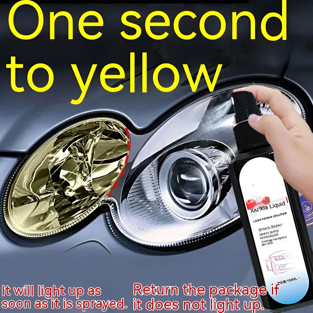 100 ml bottle of car headlight renovation and restoration liquid for plastic lenses