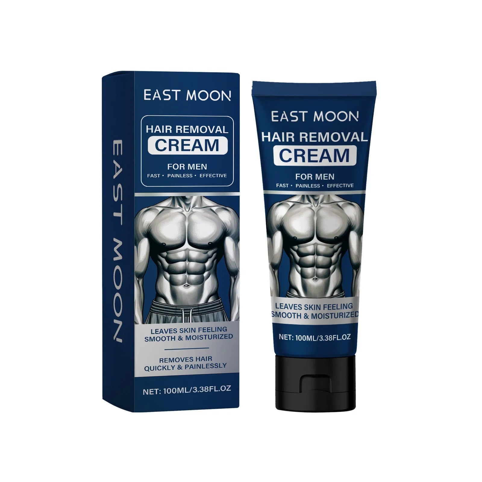 Men's 100ml depilatory cream for beard, armpit, hand and leg hair removal