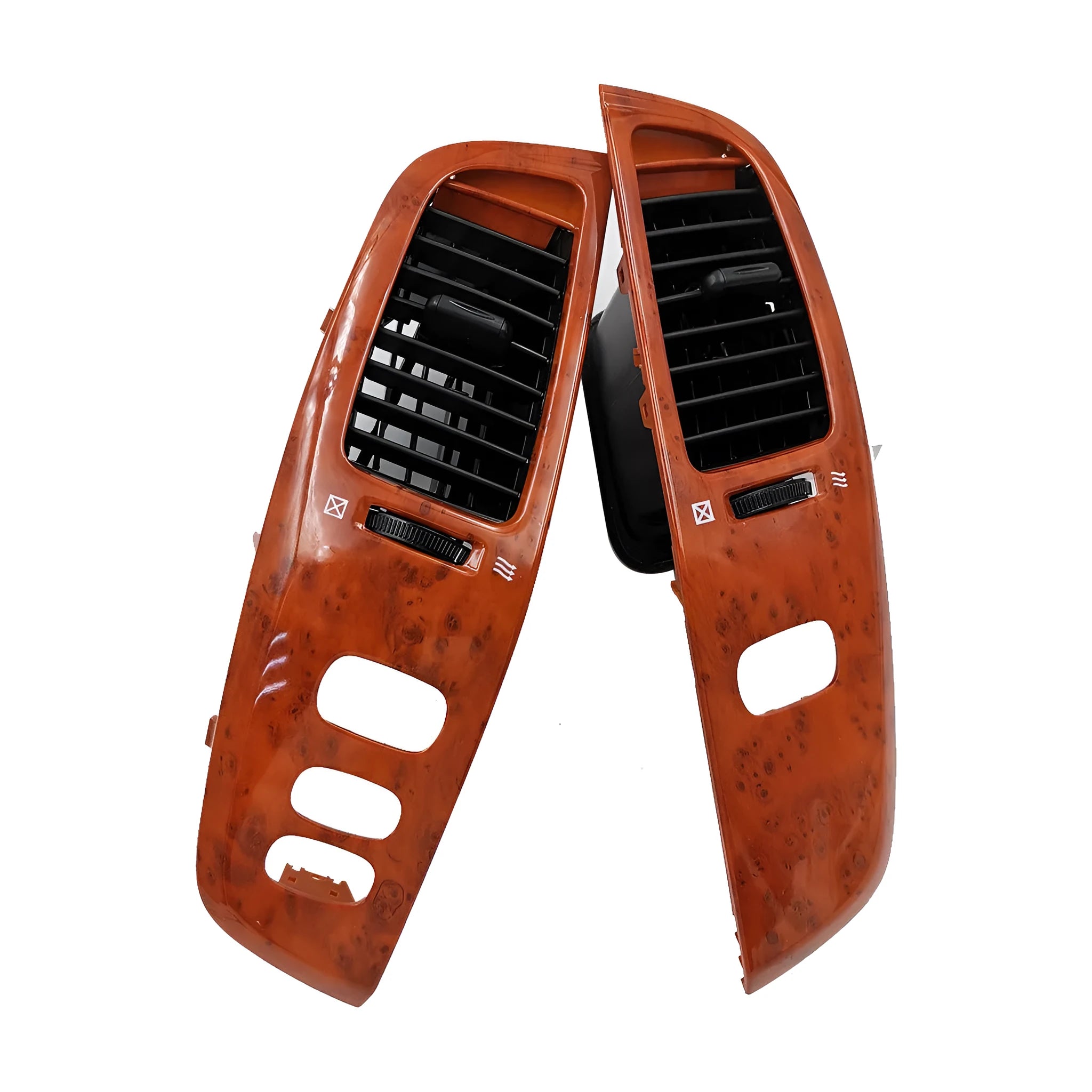 ABS plastic air outlet decorative cover plate in a peach wood colour