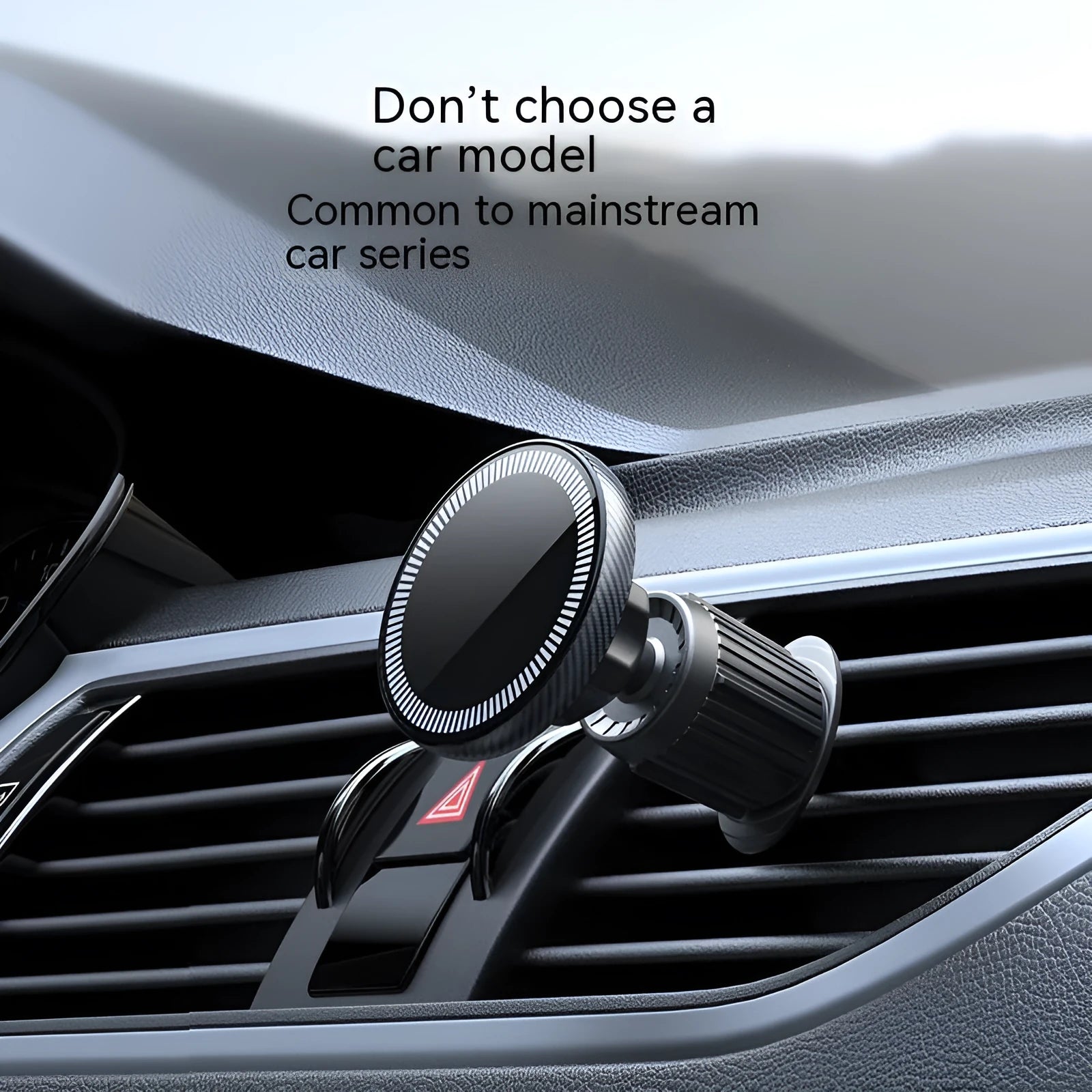 Car mobile phone air outlet metal hook type magnetic suction car navigator bracket