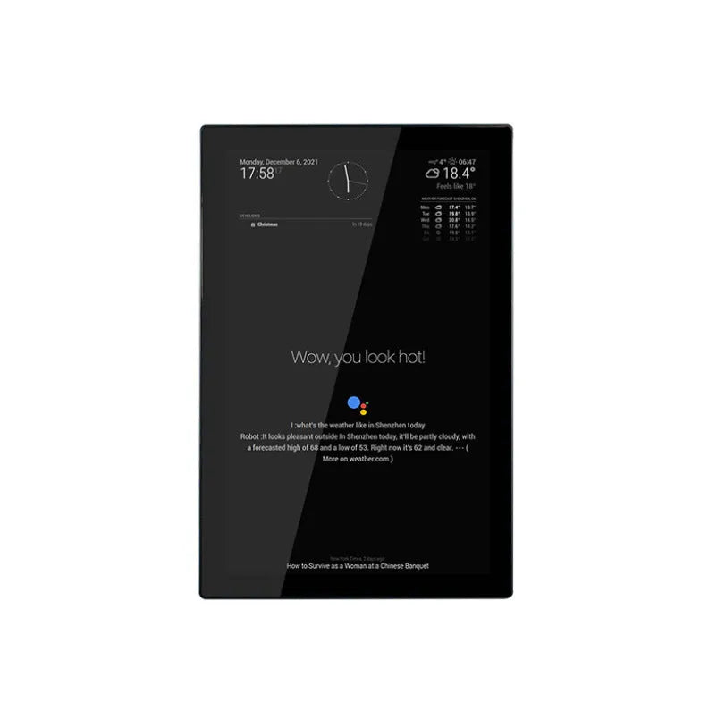 13.3-inch integrated computer touch display with Raspberry Pi CM4 for magic mirror and voice assistant projects