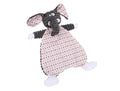 Brown fox elephant design pet stuffed toy with bite-resistant velvet material and squeaker feature