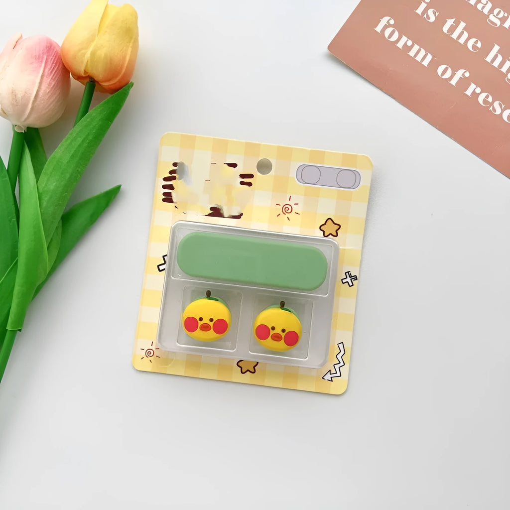 Cartoon magnetic protection data cable fixer for desktop organisation in various colour styles