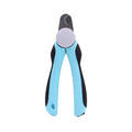 Blue heavy duty dog nail clippers with safety guard for large breeds and thick nails.