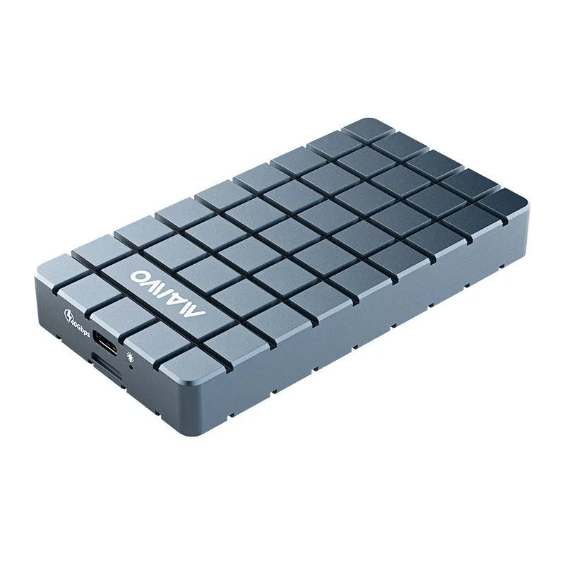USB4 aluminium hard disk enclosure for M.2 NVMe SSDs measuring 50x118x13mm