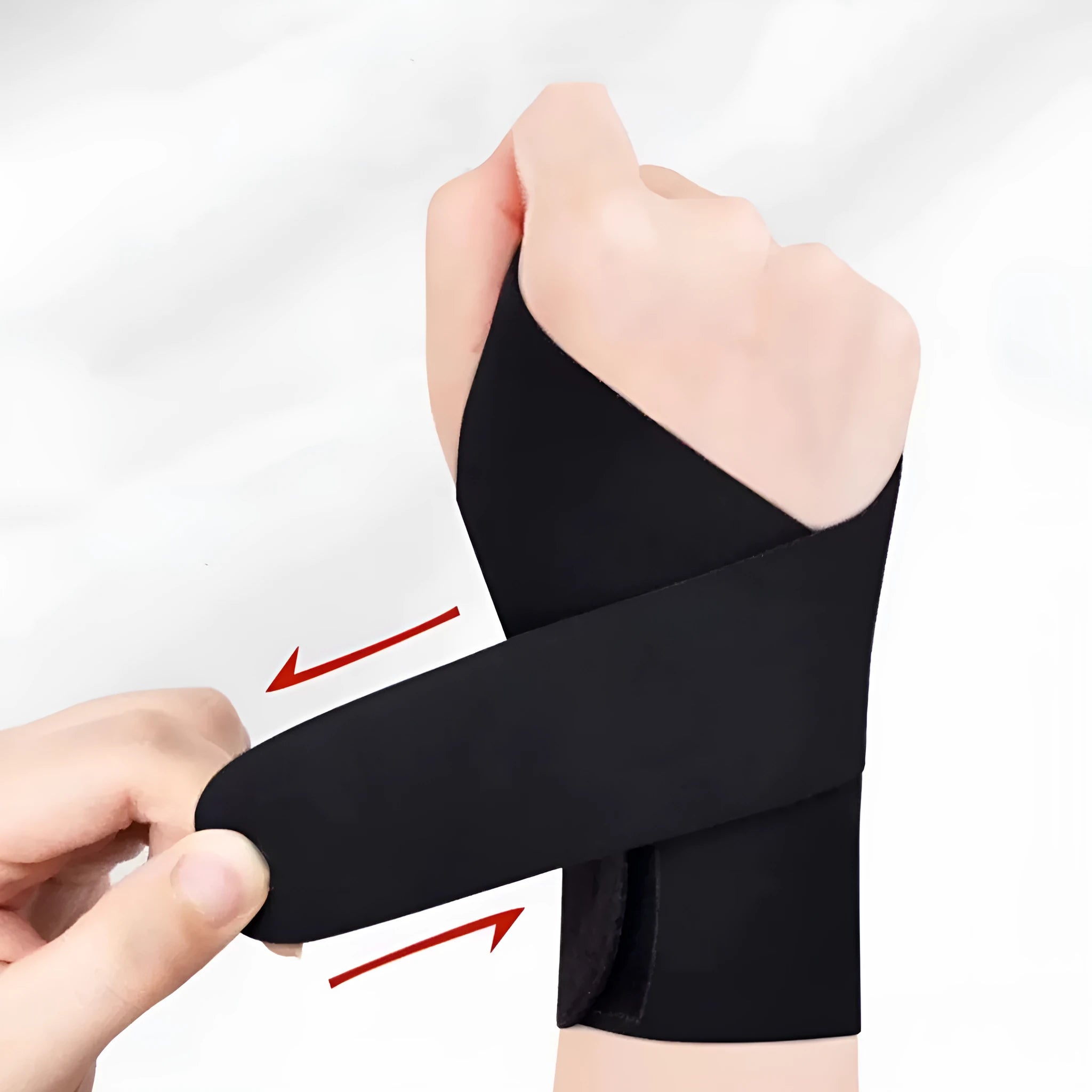 Athletic wristguards in black and skin colour options for badminton tennis volleyball fitness