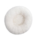 Plush warm dog bed in winter, soft cloth pet nest, size 60cm, dark gray colour