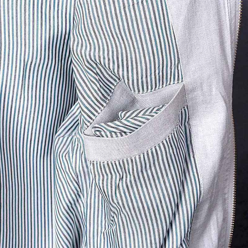 Men's lightweight cotton linen jacket in regular fit, shown in heather grey, grass green, and blue colour options.