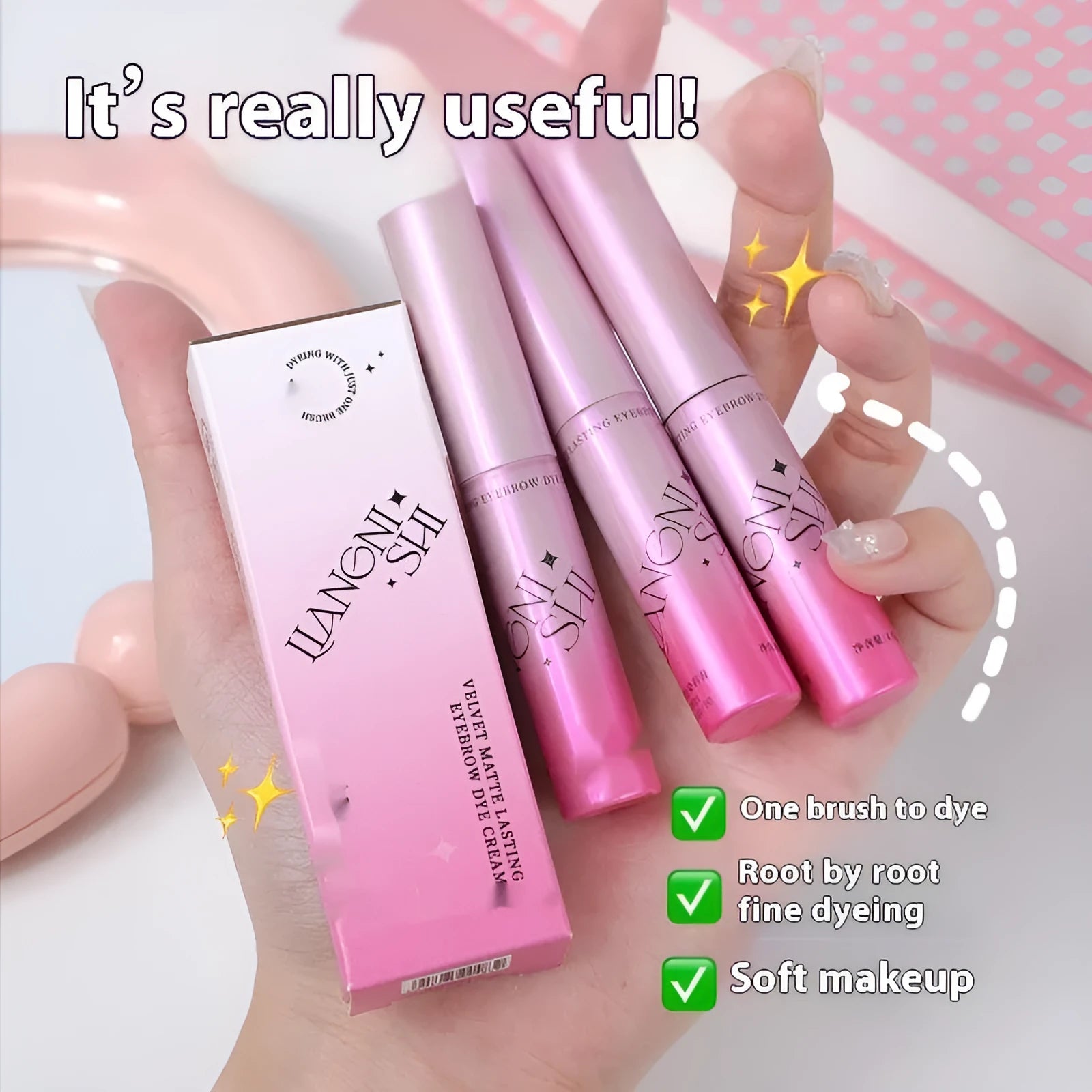 Velvet Fog eyebrow cream pencil powder in 4.5g size with four natural colour options