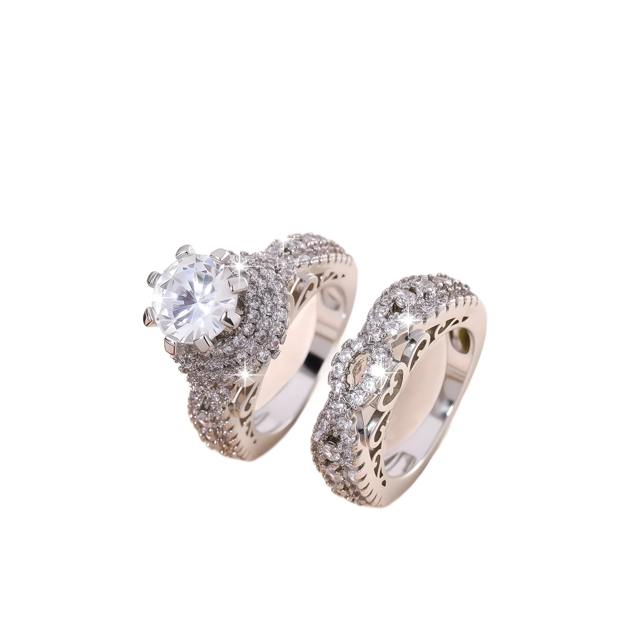 Alloy fashion ring for women with polished finish in Style1 option