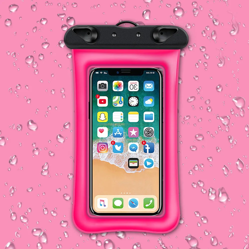 Waterproof phone pouch with lanyard in various colour options
