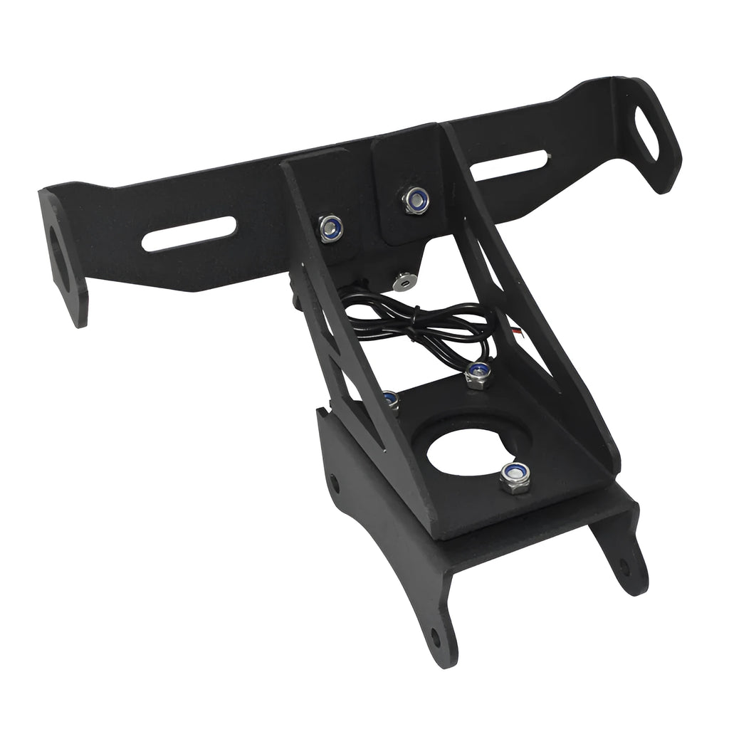 Black aluminium alloy short tail license plate holder for Honda motorcycle rear modification