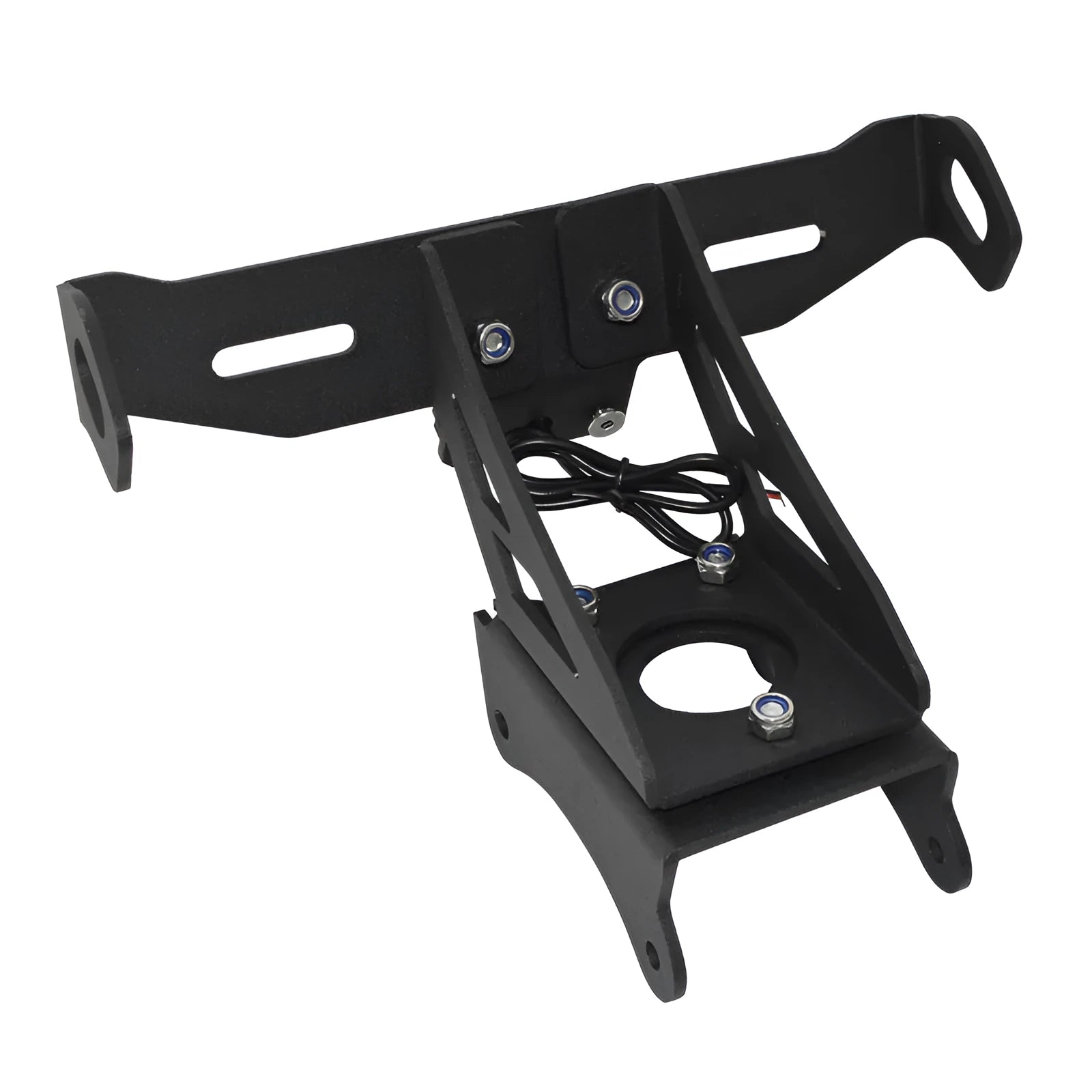 Black aluminium alloy short tail license plate holder for Honda motorcycle rear modification