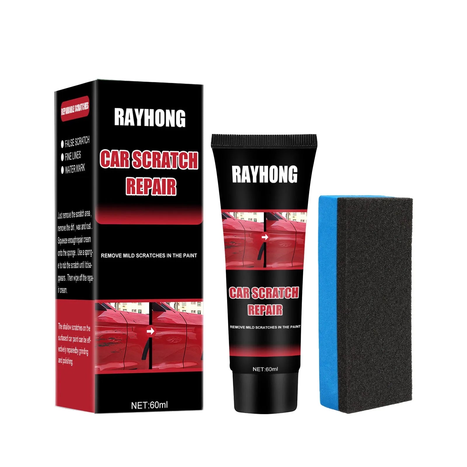 60ml car scratch repair wax container for automotive paint surface polishing and maintenance
