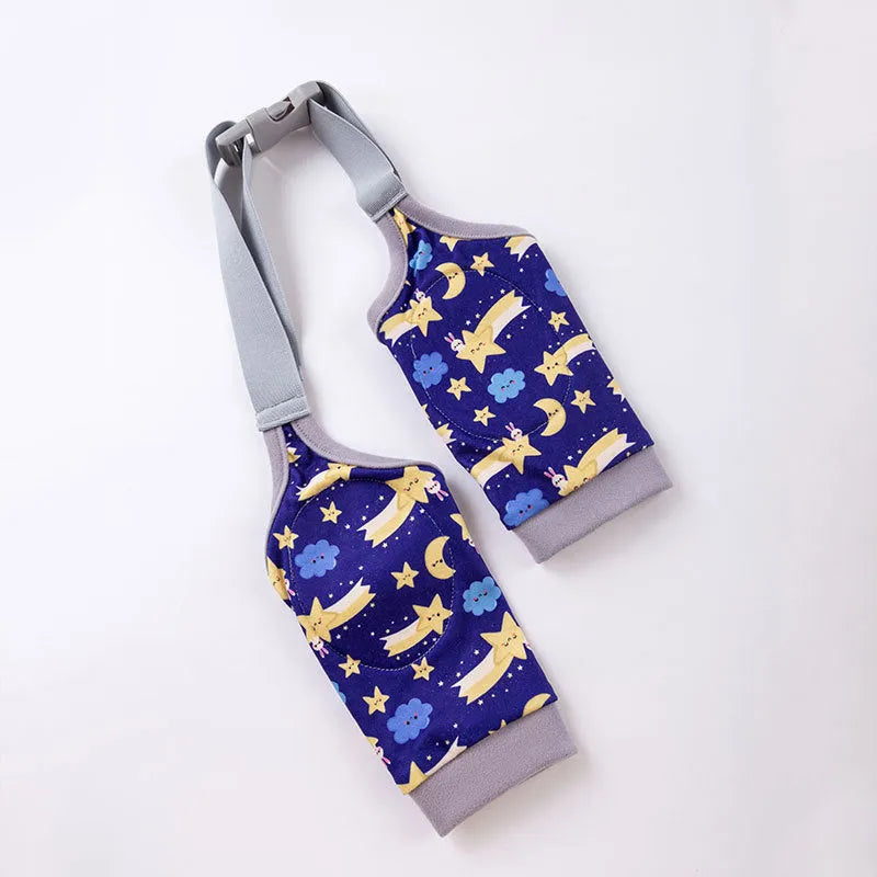 Pet knee pad anti-dirty anti-gray joint protective cover for dogs in blue, gray, and yellow, polyester material