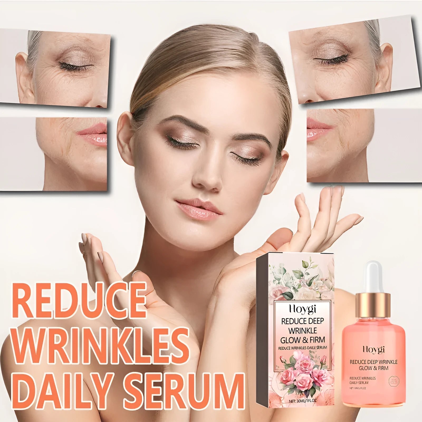 30ml rose essential oil bottle for skin brightening and wrinkle care