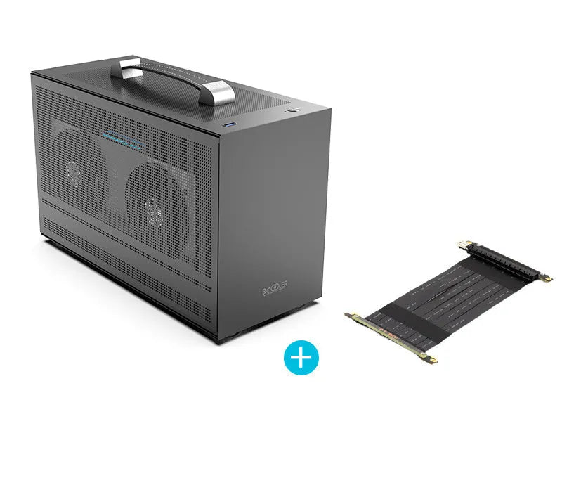 Hummingbird PRO mini ITX desktop computer case in titanium grey or white with multiple configuration options