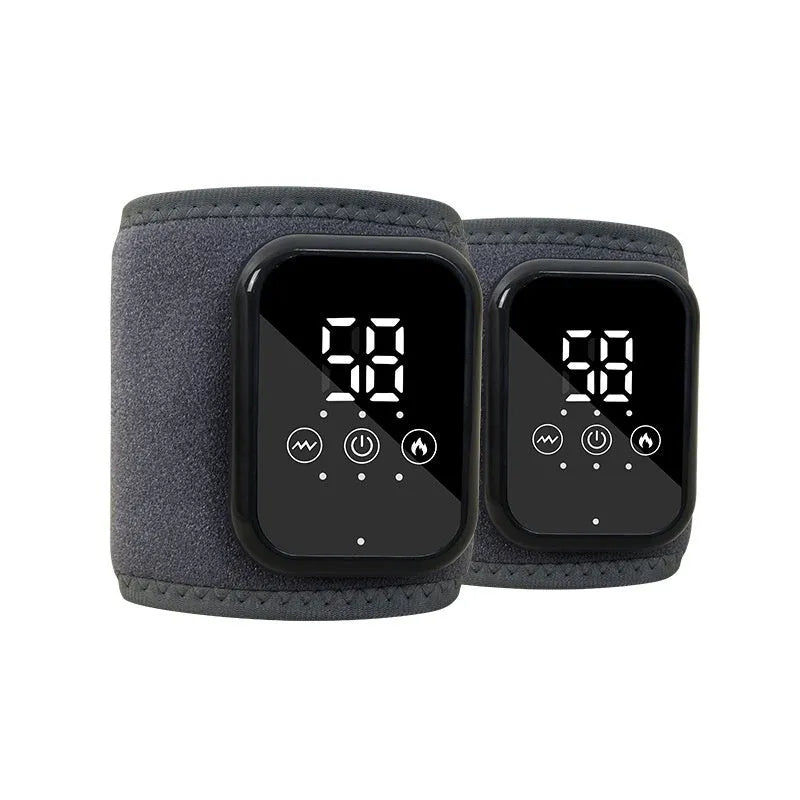 Electric heating ankle sleeve in black or grey colour with 8W power for joint support