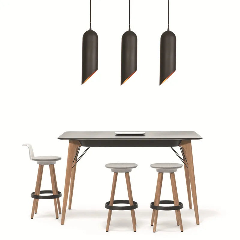 Matte black retro iron art chandelier for ceiling mounting in a bedroom or living room.
