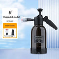 Black hand-held sprayer watering can with aluminium oxide pressure rod and 2L capacity for car washing and garden use