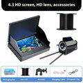 Underwater fishing camera system with 4.3-inch screen, wide angle lens, and LED night vision lights for boat and ice fishing