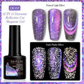 Cat eye series UV brilliant nail polish gel with diamond glitter in six colour variations