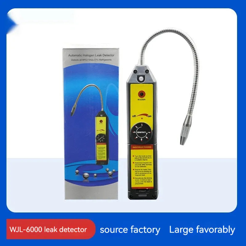 WJL-6000 halogen refrigerant leak detector with 20cm probe for automotive air conditioning systems